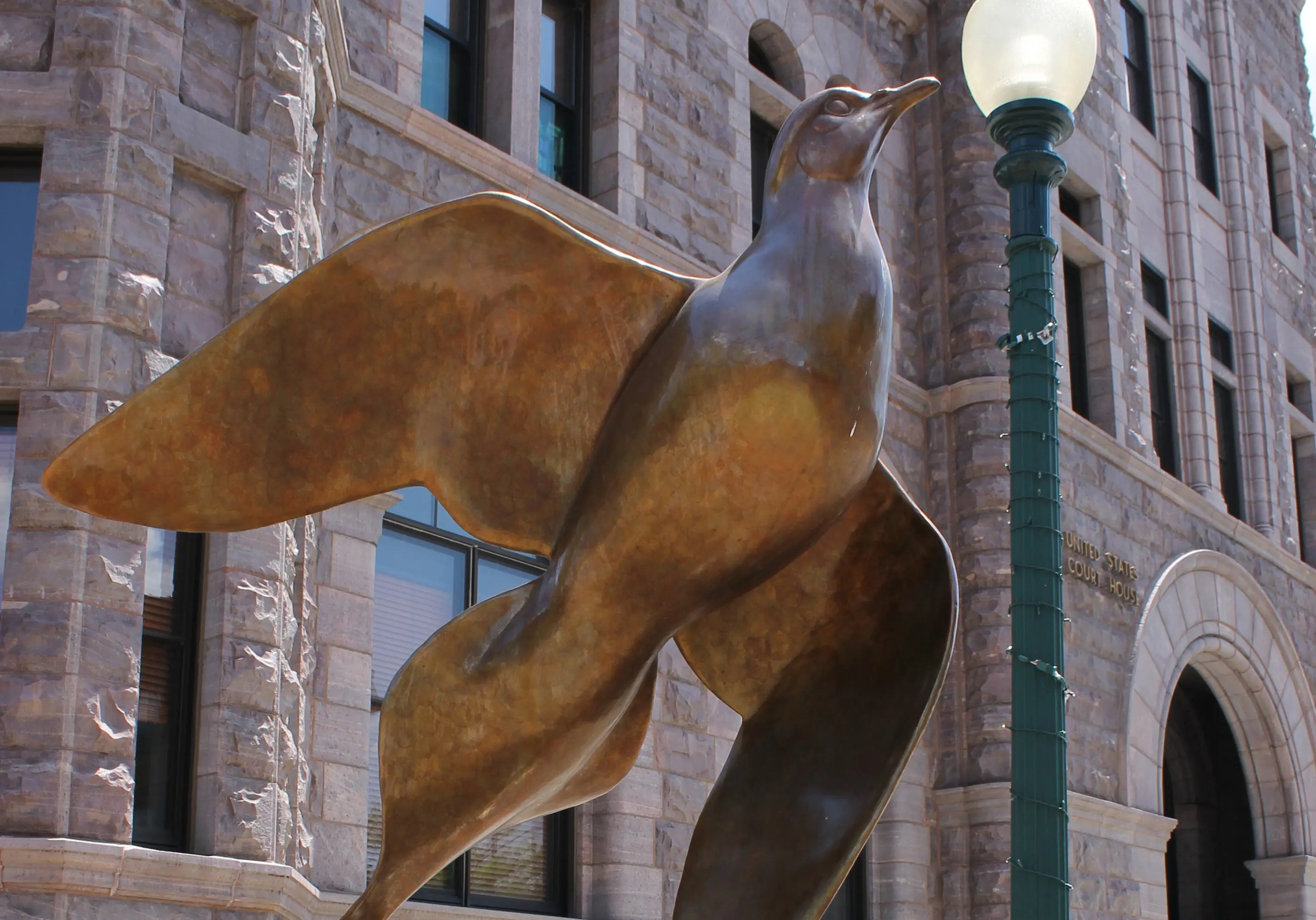 Sioux Falls SculptureWalk Dove Spirit Sponsored by Davenport Evans