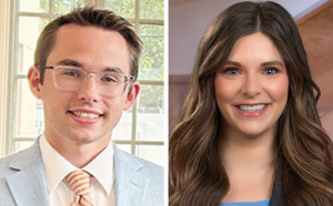 Summer Associate Caleb Stork and Lawyer Brooke Schmidt